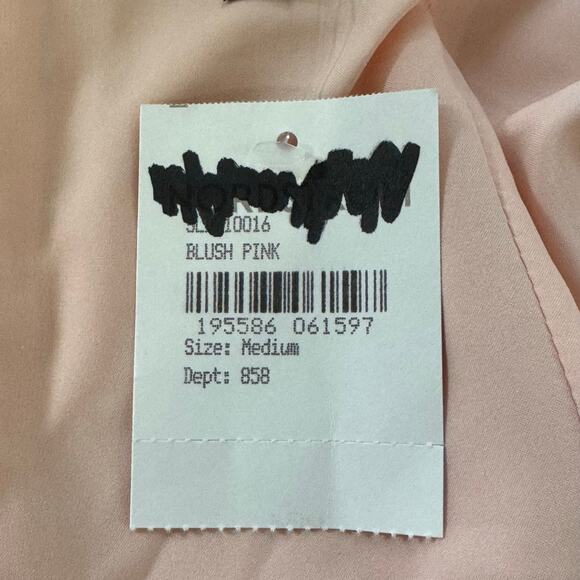 LULUS SULTRY MOMENTS V-NECK SLIP MINI DRESS IN BLUSH PINK NWT WOMEN'S MEDIUM - Picture 13 of 15